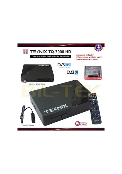 Teknoline Tq 7000 Hd Dvb T & Dvb C Hd Karasal Ve Kablo Tv Alıcısı
