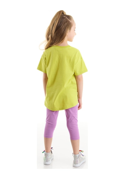 Denokids Cool Unicorn Kız Tayt Takım Çok Renkli