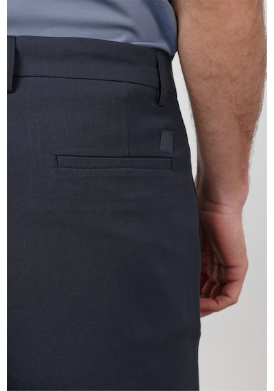 İmza Koyu Lacivert Yan Cep Comfort Fit Esnek Chino Pantolon 1003260171