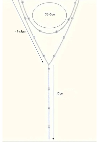 Azuris Silver 925 Ayar Gümüş Toplu Zincir Kolye Rose Gold