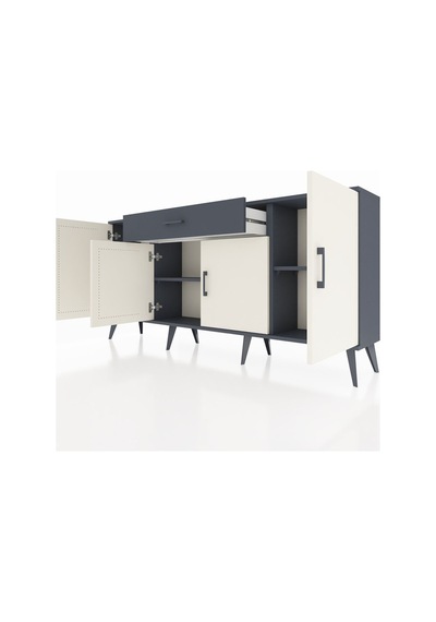 Arges Konsol 3 Raflı Tek Çekmeceli 4 Kapaklı 176x30x83 Antrasit-aytaşı/antrasit Aytaşı/antrasit Arges Konsol 3 Raflı Tek Çekmeceli 4 Kapaklı 176x30x83 Antrasit-aytaşı/antrasit Aytaşı/antrasit