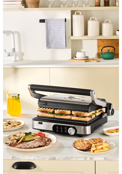 Karaca Gastro Gourmet 2000 W 6 Dilim Kapasiteli Izgara Ve Tost Makinesi