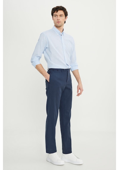 Erkek Lacı Pamuklu Comfot Fit Rahat Kesim Yan Cepli Armürlü Casual Esnek Pantolon Lacı