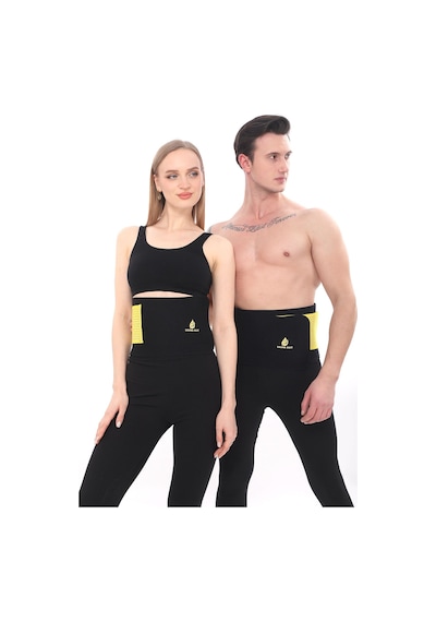 Sh Mağazacılık Unisex Termal Terleten  Sarı  Bel Korse Kemer Sarı