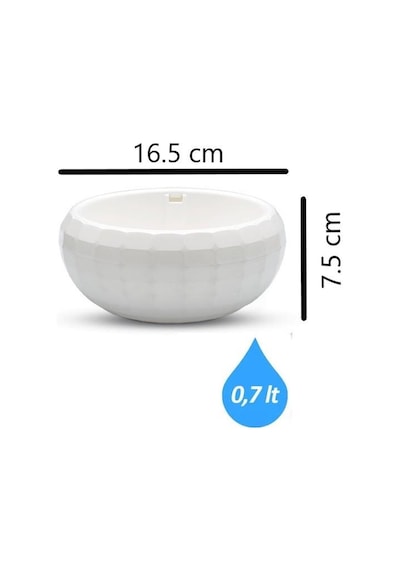Omnipazar Krs-610 Dekoratif Küçük Aranjman Kaktus Sukulent Saksı 0.7 Litre