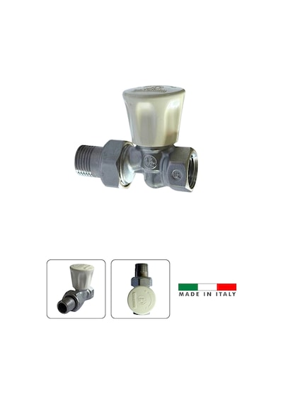 Düz Radyatör Vanası 1/2" - Yüksek Kalite -italyan