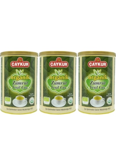 Çaykur Organik Zümrüt Yeşil Çay 3 x 125 G