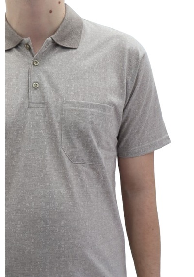Santa Dmctekstil Erkek Jakarlı-003 Desenli Klasik Kesim Rahat Kalıp Tek Cepli Polo Yaka T-shirt Açık Kahverengi Santa Dmctekstil Erkek Jakarlı-003 Desenli Klasik Kesim Rahat Kalıp Tek Cepli Polo Yaka T-shirt Açık Kahverengi