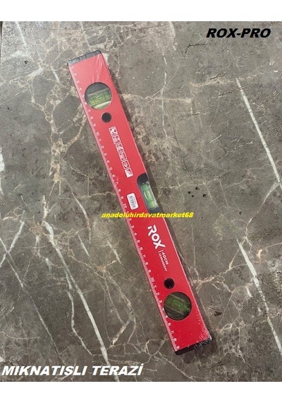 Rox Pro 80cm Mıknatıslı Terazi Hassas Su Terazisi Alüminyum Usta Terazisi