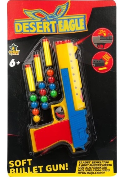 Er-132 Dart Ve Top Atan Desert Eagle Tabanca - Erdem Oyuncak