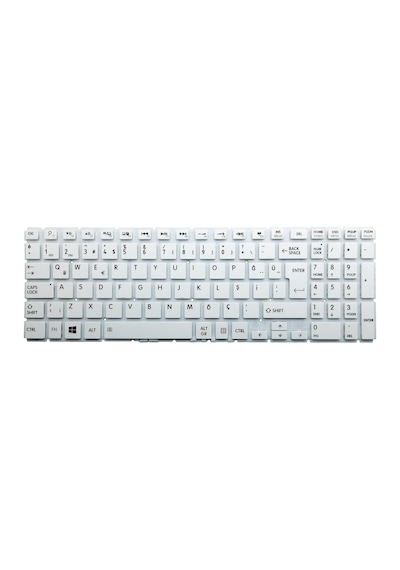 Toshiba Satellite L50-b-172, L50-b-1fj Uyumlu Notebook Klavye Beyaz
