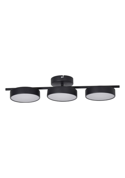 Tual Modern Salon Yatak Odası Giyinme Odası Mutfak Beyaz Işık Ledli Siyah Renk 3 Lü Led Avize Siyah Siyah