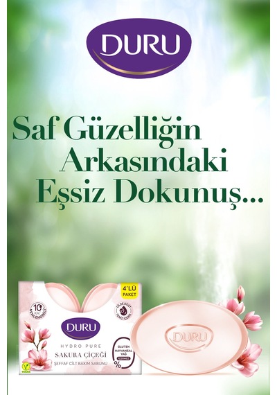 2 Adet Duru Hydra Pure Sakura Banyo Sabunu 4x135 G Diğer