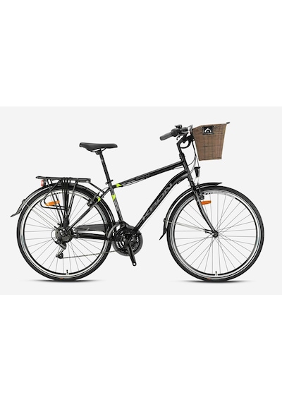 Kron Tetra Man 3.0 28 Jant Şehir Bisikleti Mat Füme-neon Sarı 46 Cm Mat Füme