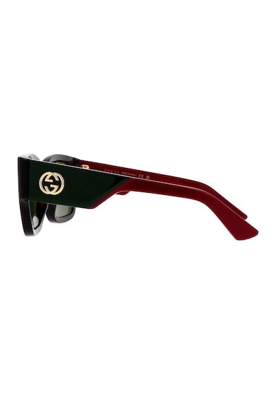 Gucci Gg 1663s 002 52 Kadın Kare Kırçıllı Siyah Kemik Güneş Gözlüğü Siyah