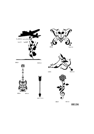 Müzik Hayatttır Spray Tattoo İle Geçici Dövme Yapma Seti