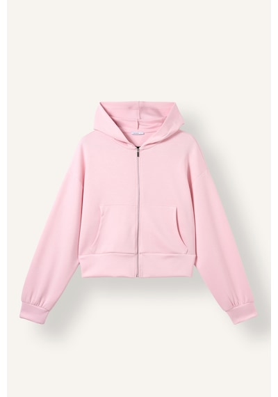 Defacto Loose Fıt Kapüşonlu Modal Hırka G2204ax26wnpn74 Pembe-pn74