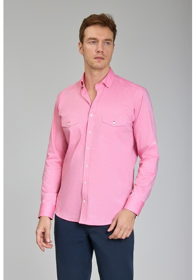 Bisse Alttan Birit Yaka Düğmeli Regular Fit Uk Gömlek Pembe Gmoka1224003 D29 Pembe Bisse Alttan Birit Yaka Düğmeli Regular Fit Uk Gömlek Pembe Gmoka1224003 D29 Pembe