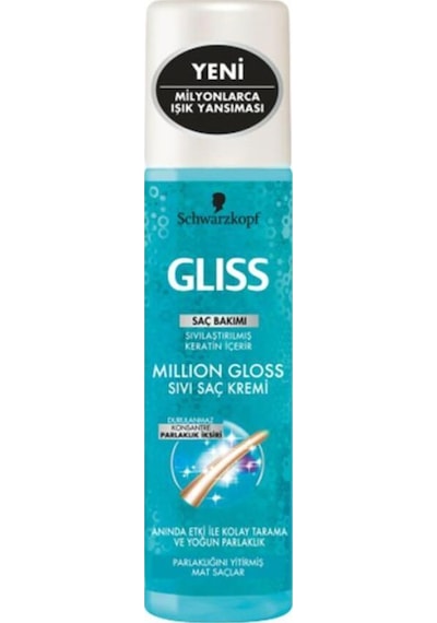 Schwarzkopf Gliss Million Gloss Sıvı Saç Bakım Kremi 200 ML