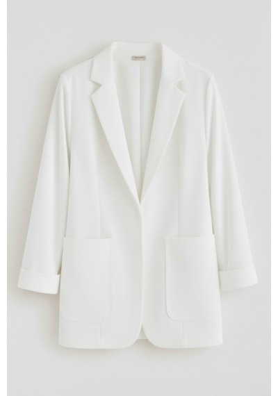 Hanezza Yeni Sarap Rengi Kadın Blazer Ceket Büyük Beden Takım Elbise Uyumlu Beyaz - 5553107 Beyaz Hanezza Yeni Sarap Rengi Kadın Blazer Ceket Büyük Beden Takım Elbise Uyumlu Beyaz - 5553107 Beyaz