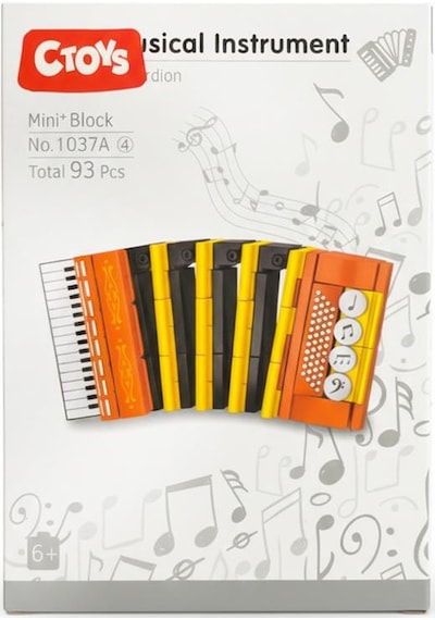 Ctoys Musical Instrument Series Mini Block Accordion