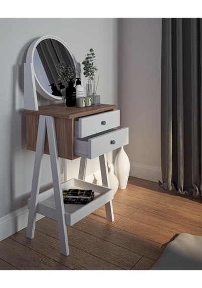 Nesseshop Nesse Rose Makyaj Masası Dekoratif Ve Kullanışlı