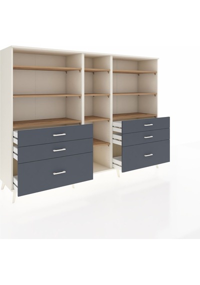 Hyperion Dolap 10 Raflı 6 Çekmeceli 220x44x163 Aytaşı-çam/antras Aytaşı-çam/antrasit Hyperion Dolap 10 Raflı 6 Çekmeceli 220x44x163 Aytaşı-çam/antras Aytaşı-çam/antrasit