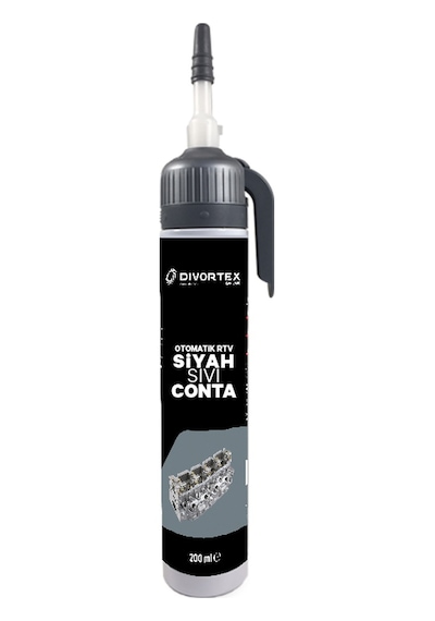 Divortex Rtv Siyah Sıvı Conta 200 Ml.