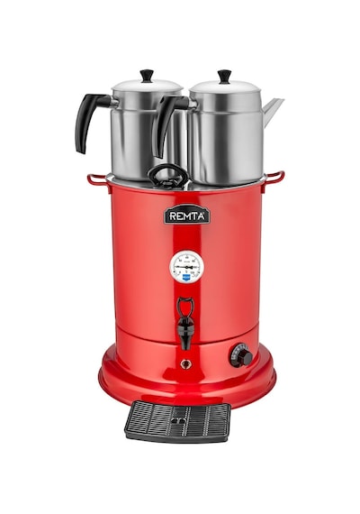 Remta 2 Demlikli Elite Çay Makinesi 25 Lt Kırmızı