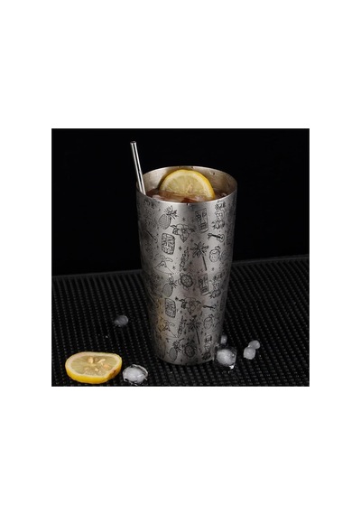 Kokteyl Shaker, Paslanmaz Çelik, Boston Shaker Tüm Profesyonel Barmenler Ve Ev Kokteyl Severler İçin Yüksek Kaliteli Bar Aksesuarı Hawaii - 2 Adet Shaker Beyaz Gümüş