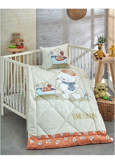 Komfort Home V14 %100 Pamuklu Silikon Elyaf Bebek Yorgan Seti