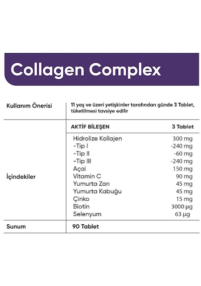 Collagen Forte Platinum Collagen Complex Tip 1,2,3,5 Ve Tip 10