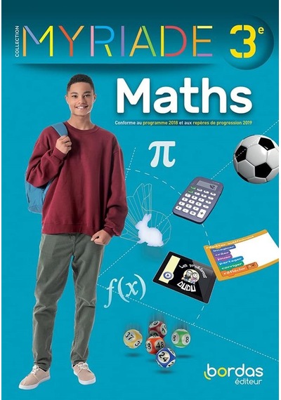 Maths 3e Myriade 9782047338193