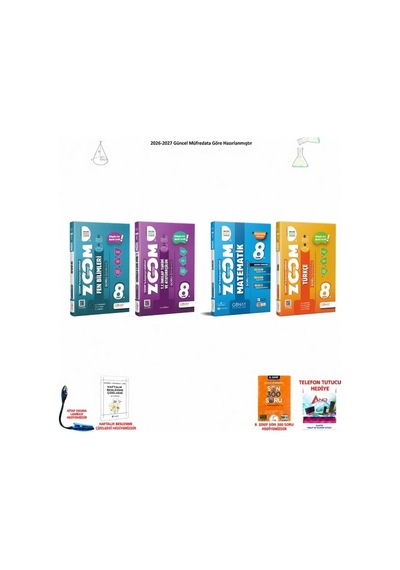 Günay 8. Sınıf Lgs Tüm Dersler 4 Başarı Seti 300 Soruluk 026
