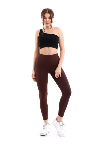 Winmoda34 Şardonlu Fitilli Kadın Termal Tayt Kahve