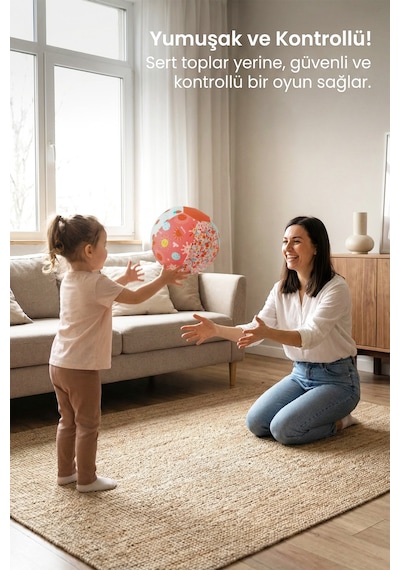Baskılı Peluş Bez Balon Kılıfı Yıkanabilir Yumuşak Bebek Balonlu Oyun Topu Girls