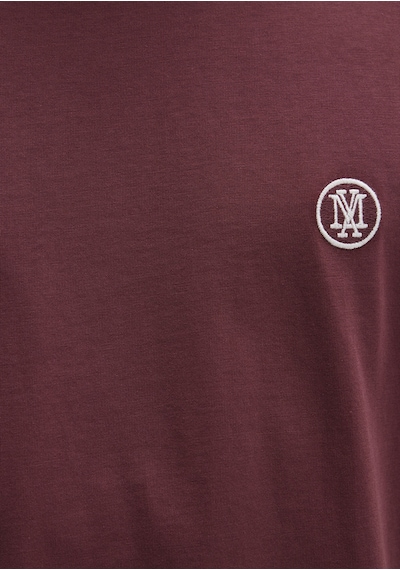 Mavi - Mavi Logo İşlemeli Bordo Tişört 067074-70396 Kirmizi Kırmızı