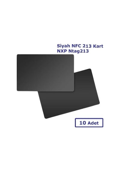 Dijital Kartvizit için Siyah NFC 213 Kart NXP Ntag213 10 Adet