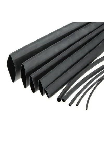100metre 10mm Isı İle Daralan Makaron Siyah