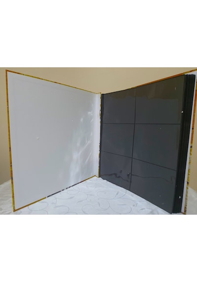 10x15 Cm 4x6 Fotoğraf Resim Albümü 600'lük Gramafon Desenli