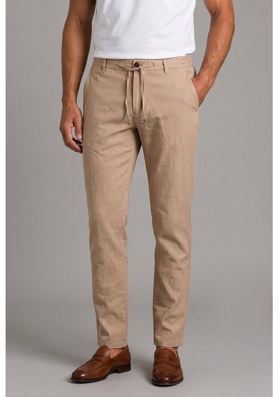 Bisse Bej Jogger İpli Spor Pantolon Pns26y26105 E07