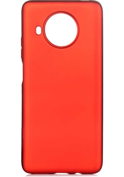 Noktaks - Xiaomi Uyumlu Xiaomi Mi 10t Lite 5g - Kılıf Mat Renkli Esnek Premier Silikon Kapak - Kırmızı