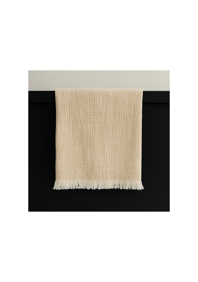 Çok Amaçlı Müslin Peştemal, Hızlı Kuruyan Plaj Ve Banyo Havlusu, 100 X 200 Cm, %100 Pamuk Beyaz - 722354837 Beyaz