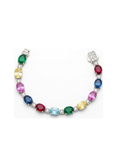Swarovski Cubic Taşlı Gümüş Bileklik