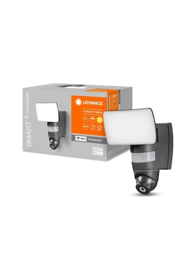 Led Smart Wifi Projektör Sensörlü Kameralı 24w 3000k Sarı Işık 1800lm Çok Renkli
