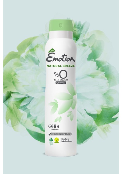 Natural Breeze Kadın Alüminyumsuz Vegan Deodorant 3x150ML Hızlı Kurur, Leke Bırakmaz