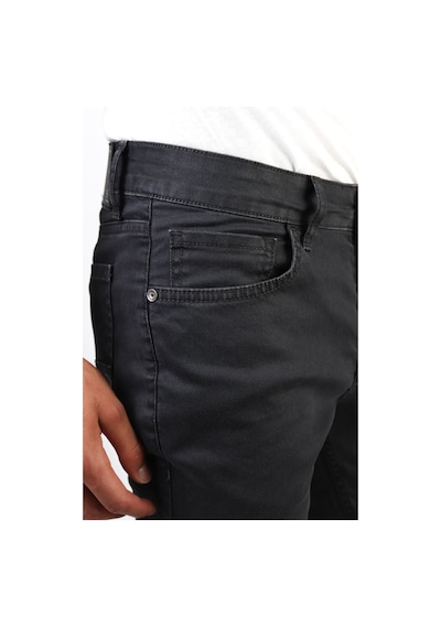 Erkek Antrasit Slim Fit Dar Kesim Esnek Likralı Denim Jeans Kot Pantolon (524238302) Antrasit