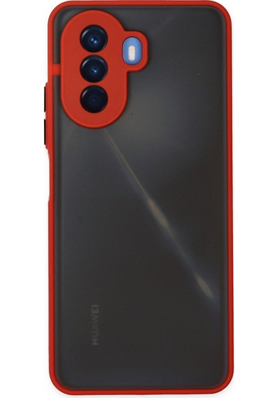Huawei Nova Y70 Uyumlu Kılıf Montreal Silikon Kapak - Kırmızı