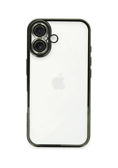 Apple İphone 16 Plus Kılıf Razer Lensli Silikon - Yeşil 0.2M-Çok Renkli