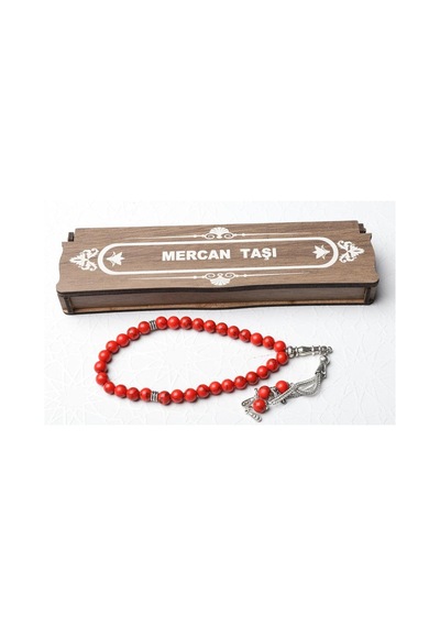 Ahşap Kutulu Mercan Taşı Tesbih